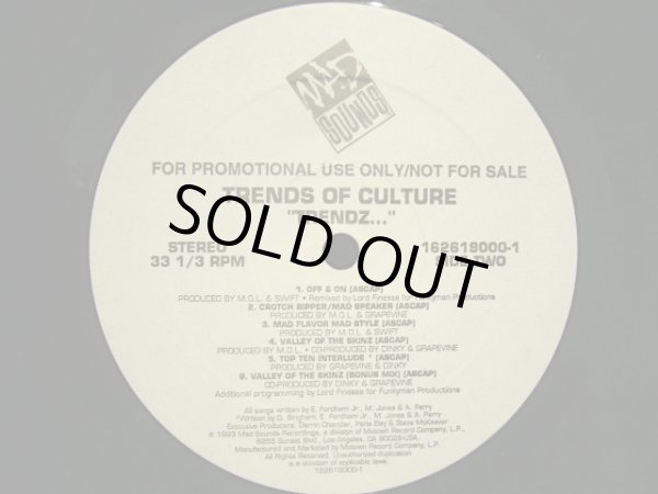 画像4: TRENDS OF CULTURE / TRENDZ… (US PROMO-LP) (4)