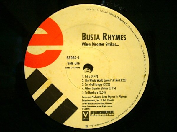 画像3: BUSTA RHYMES / WHEN DISASTER STRIKES...  (US-2LP) (3)