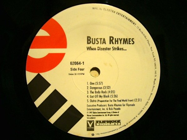 画像6: BUSTA RHYMES / WHEN DISASTER STRIKES...  (US-2LP) (6)
