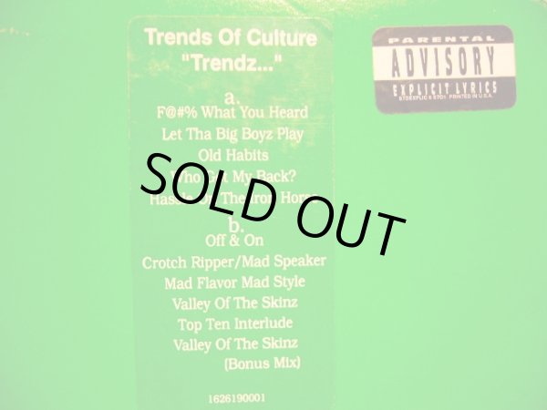 画像2: TRENDS OF CULTURE / TRENDZ… (US PROMO-LP) (2)