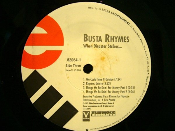 画像5: BUSTA RHYMES / WHEN DISASTER STRIKES...  (US-2LP) (5)