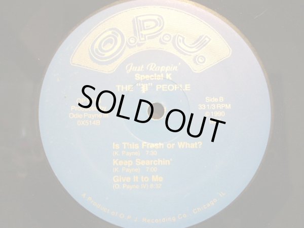 画像4: SPECIAL K ‎/ THE "P" PEOPLE JUST RAPPIN'  (US-LP) (4)