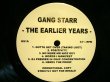 画像1: GANG STARR ‎/ THE EARLIER YEARS (PROMO-LP)  (¥500) (1)