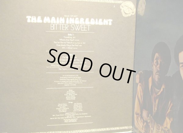 画像5: THE MAIN INGREDIENT / BITTER SWEET  (US-LP) (5)