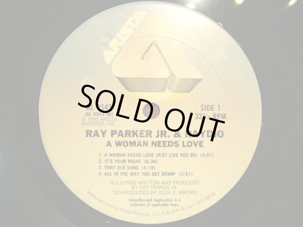 画像3: RAY PARKER JR. AND RAYDIO / A WOMAN NEEDS LOVE (LP) (3)