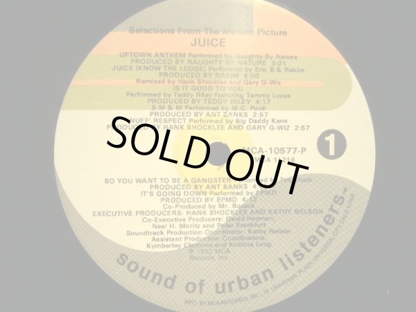 画像3: O.S.T / JUICE (ORIGINAL MOTION PICTURE SOUNDTRACK)  (US PROMO-LP) (3)