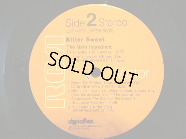 画像4: THE MAIN INGREDIENT / BITTER SWEET  (US-LP) (4)