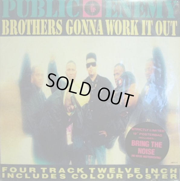 画像1: PUBLIC ENEMY / BROTHERS GONNA WORK IT OUT  (UK-POSTER SLEEVE) (1)