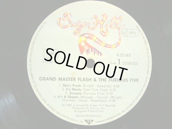 画像3: GRANDMASTER FLASH & THE FURIOUS FIVE / THE MESSAGE  (GEMA-LP) (3)