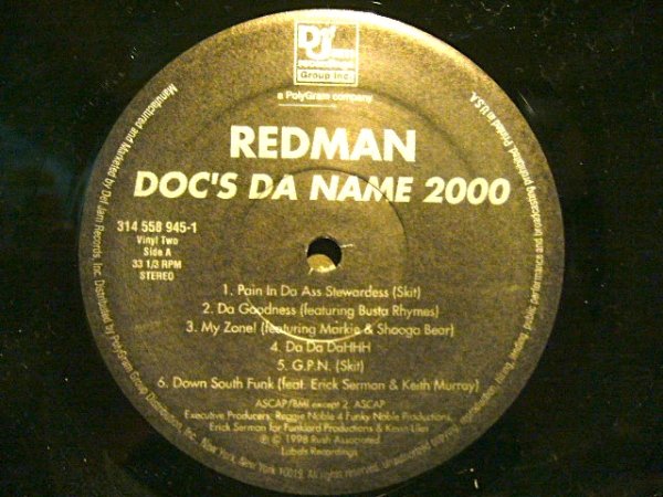 画像3: REDMAN / DOC'S DA NAME 2000  (US-2LP) (3)