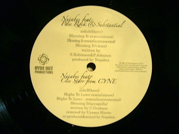 画像3: NUJABES FEAT. SUBSTANTIAL & PASE ROCK / BLESSING IT-REMIX (3)