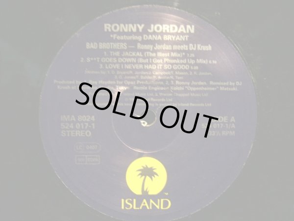 画像3: RONNY JORDAN MEETS D.J. KRUSH / BAD BROTHERS  (UK-LP) (3)