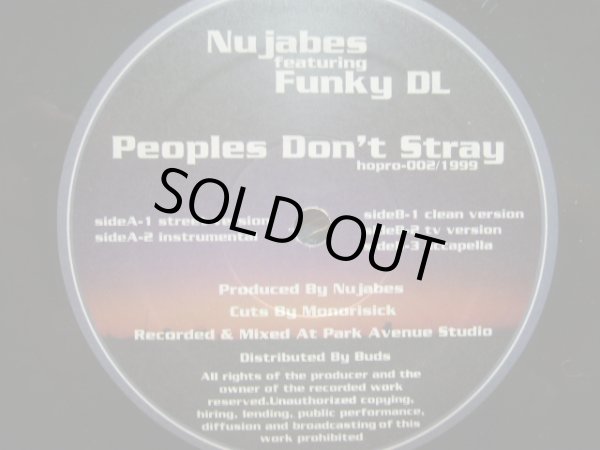 画像1: NUJABES Feat. FUNKY DL / PEOPLES DON'T STRAY  (¥1000) (1)