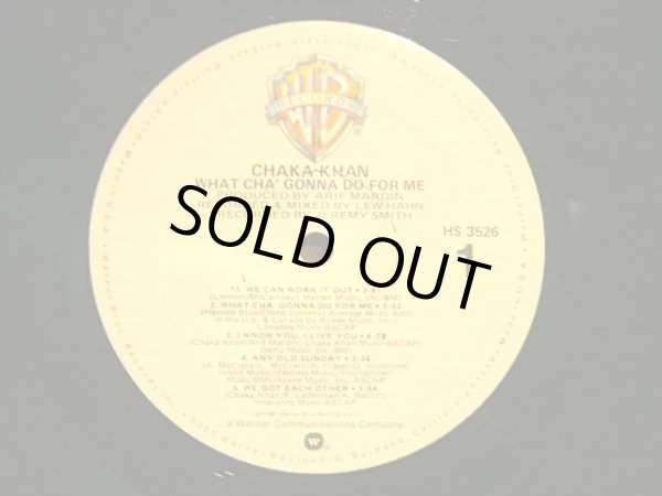 画像3: CHAKA KHAN ‎/ WHAT CHA' GONNA DO FOR ME  (US-LP) (3)