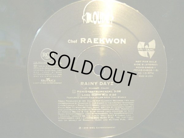 画像2: CHEF RAEKWON / RAINY DAYZ (REMIX)  (US-PROMO) (2)
