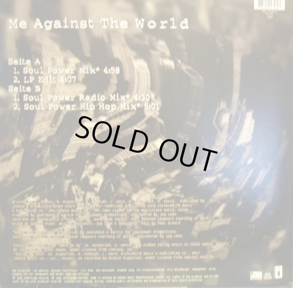 画像2: 2PAC / ME AGAINST THE WORLD  (GEMA) (2)