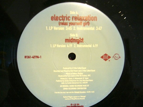画像3: A TRIBE CALLED QUEST / ELECTRIC RELAXATION　(RELAX YOURSELF GIRL) (3)