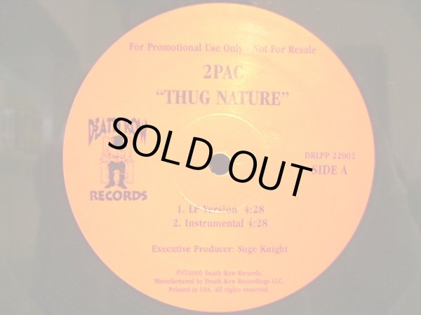 画像1: 2PAC / THUG NATURE  (US-PROMO) (1)