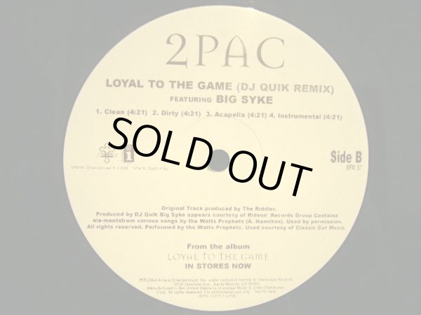 画像4: 2PAC ‎/ BONUS TRACKS FROM THE PLATINUM LP "LOYAL TO THE GAME"  (US-2LP) (4)