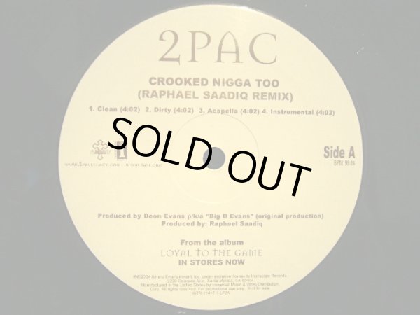 画像3: 2PAC ‎/ BONUS TRACKS FROM THE PLATINUM LP "LOYAL TO THE GAME"  (US-2LP) (3)