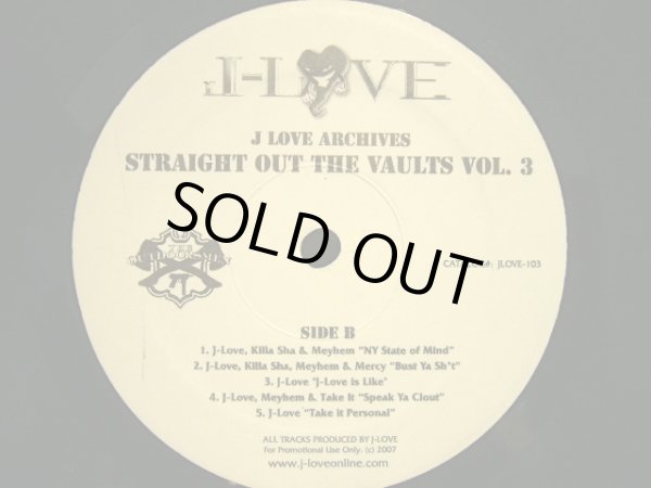 画像2: J-LOVE ‎/ J-LOVE ARCHIVES: STRAIGHT OUT THE VAULTS VOL.3  (US-PROMO) (2)