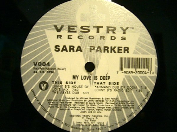 画像1: SARA PARKER / MY LOVE IS DEEP (1)