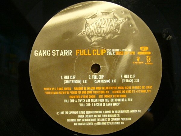 画像1: GANG STARR / FULL CLIP / DWYCK  (UK) (1)