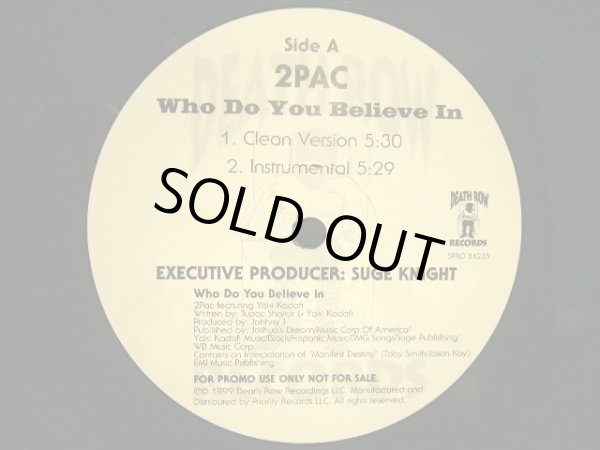 画像2: 2PAC / WHO DO YOU BELIEVE IN  (US-PROMO) (2)