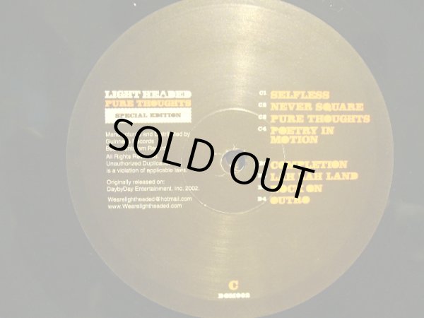 画像5: LIGHTHEADED ‎/ PURE THOUGHTS (2LP) (5)