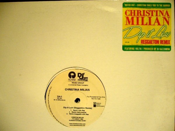 画像1: CHRISTINA MILIAN ‎/ DIP IT LOW (REGGAETON REMIX)  (US-PROMO) (1)