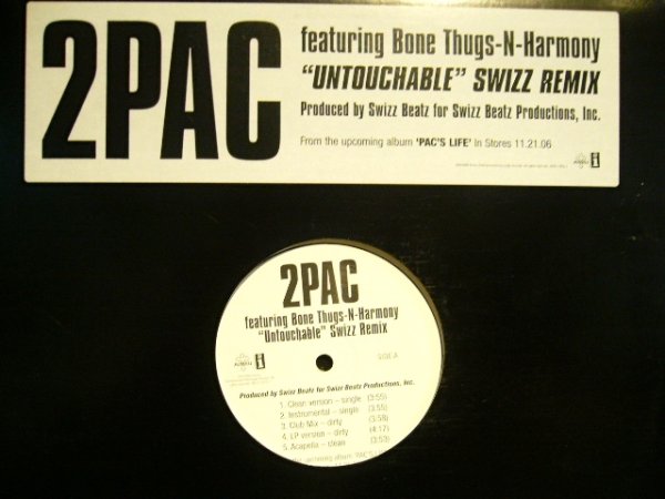 画像1: 2PAC FEATURING BONE THUGS-N-HARMONY ‎/ UNTOUCHABLE (SWIZZ REMIX)  (US-PROMO) (1)