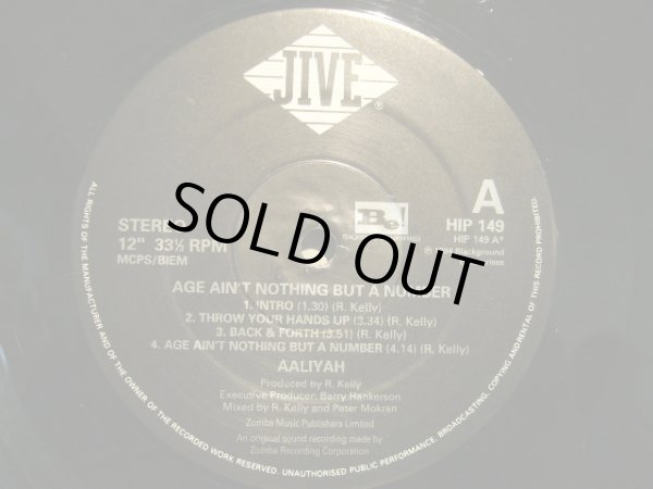 画像3: AALIYAH / AGE AIN'T NOTHING BUT A NUMBER (UK-2LP) (3)