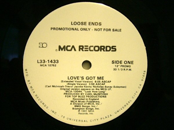 画像1: LOOSE ENDS / LOVE'S GOT ME  (US-PROMO) (1)