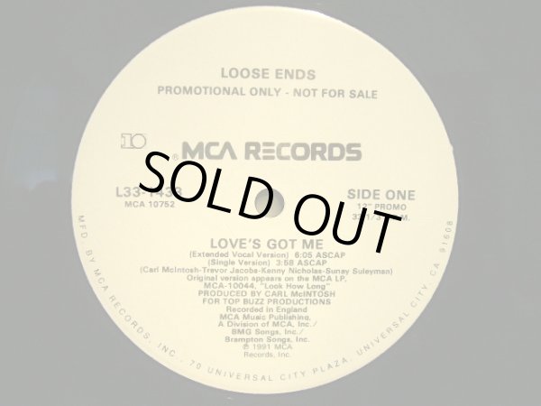 画像1: LOOSE ENDS / LOVE'S GOT ME  (US-PROMO) (1)