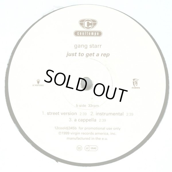 画像3: GANG STARR / DISCIPLINE  (UK-PROMO) (3)