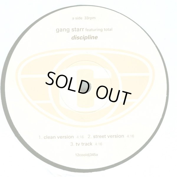 画像2: GANG STARR / DISCIPLINE  (UK-PROMO) (2)