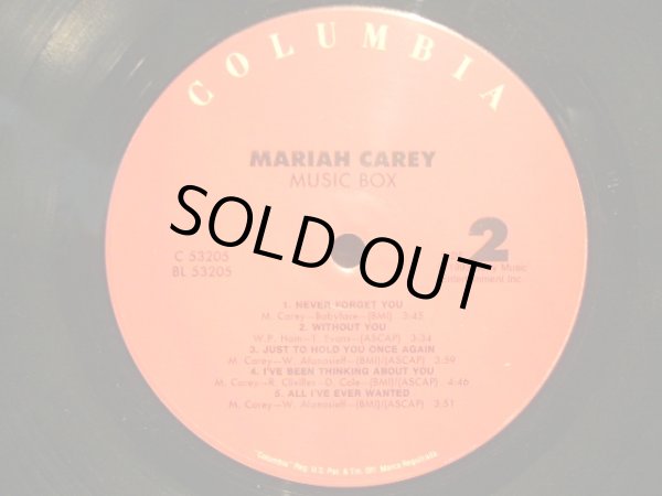 画像4: MARIAH CAREY / MUSIC BOX  (US-LP) (4)