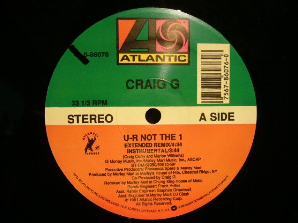 画像1: CRAIG G / U-R NOT THE 1  (¥500) (1)