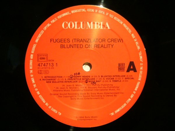 画像3: FUGEES (TRANZLATOR CREW) / BLUNTED ON REALITY  (UK-LP) (3)
