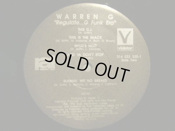 画像4: WARREN G / REGULATE... G FUNK ERA  (US-LP) (4)