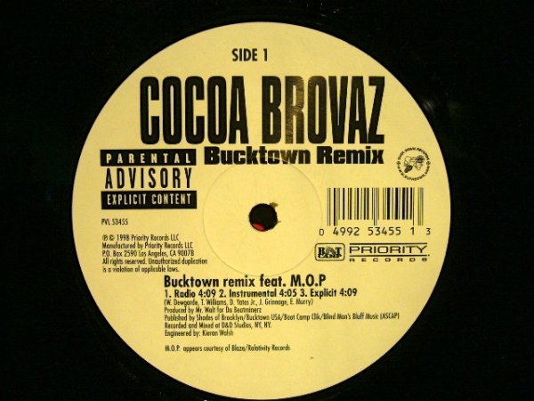 画像1: COCOA BROVAZ ‎/ BUCKTOWN (REMIX) (1)