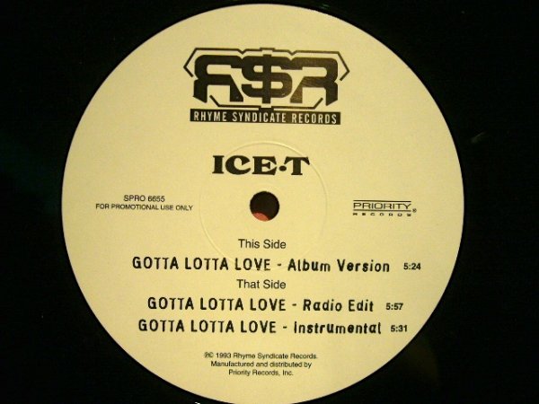 画像1: ICE-T / GOTTA LOTTA LOVE  (US-PROMO) (1)
