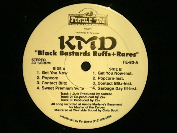 画像1: KMD ‎/ BLACK BASTARDS RUFFS+RARES (EP) (1)