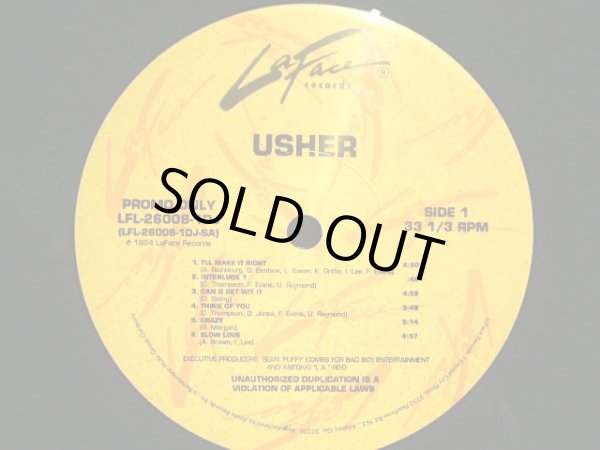 画像1: USHER ‎/ USHER  (US PROMO-LP) (1)