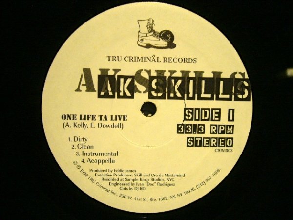 画像1: AK SKILLS / ONE LIFE TA LIVE (1)