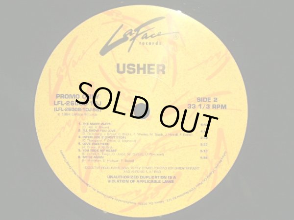 USHER ‎/ USHER (US PROMO-LP) - SOURCE RECORDS (ソースレコード）