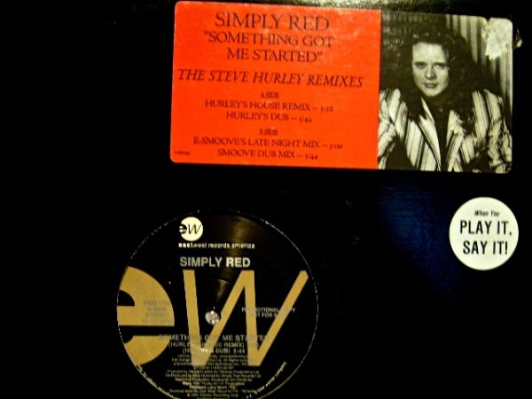 画像1: SIMPLY RED ‎/ SOMETHING GOT ME STARTED  (US-PROMO) (1)