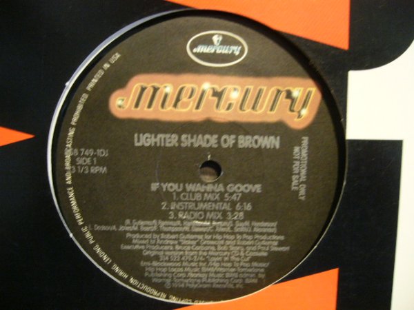 画像1: LIGHTER SHADE OF BROWN ‎/ IF YOU WANNA GROOVE  (US-PROMO) (1)