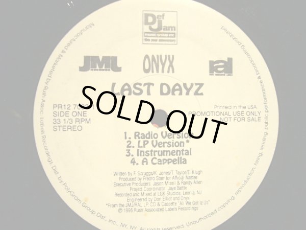 画像1: ONYX / LAST DAYZ (US-PROMO)  (¥1000) (1)