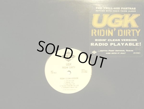 画像1: UGK ‎/ RIDIN' DIRTY (RIDIN' CLEAN VERSION)  (US-PROMO LP) (1)